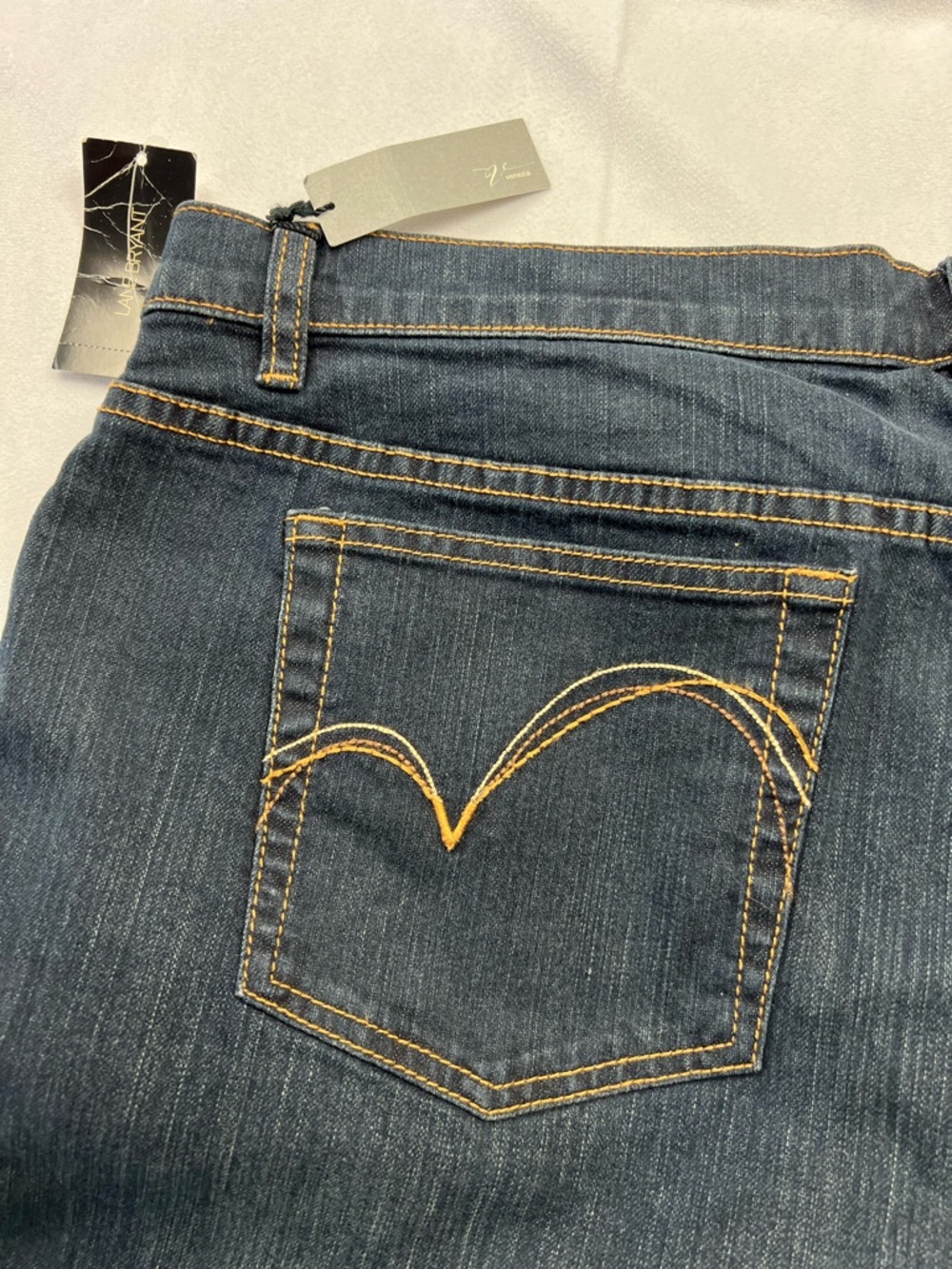 NWT Venezia Lane Bryant Stretch Flare Blue Jeans Size 20 Tall - Picture 12 of 12